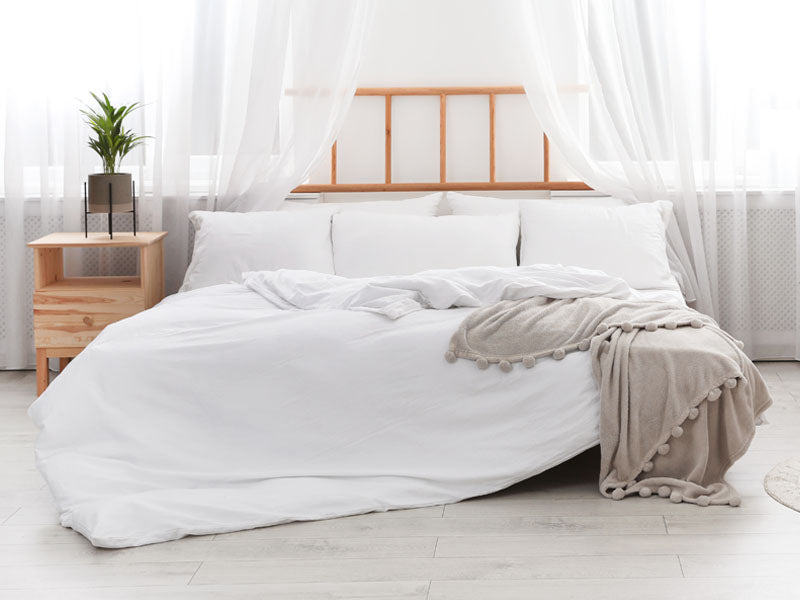 🎁 4pcs Fitted Sheet Set TENCEL™ (1 Sheet, 1 Duvet Cover & 2 Pillowcases) (100% off)