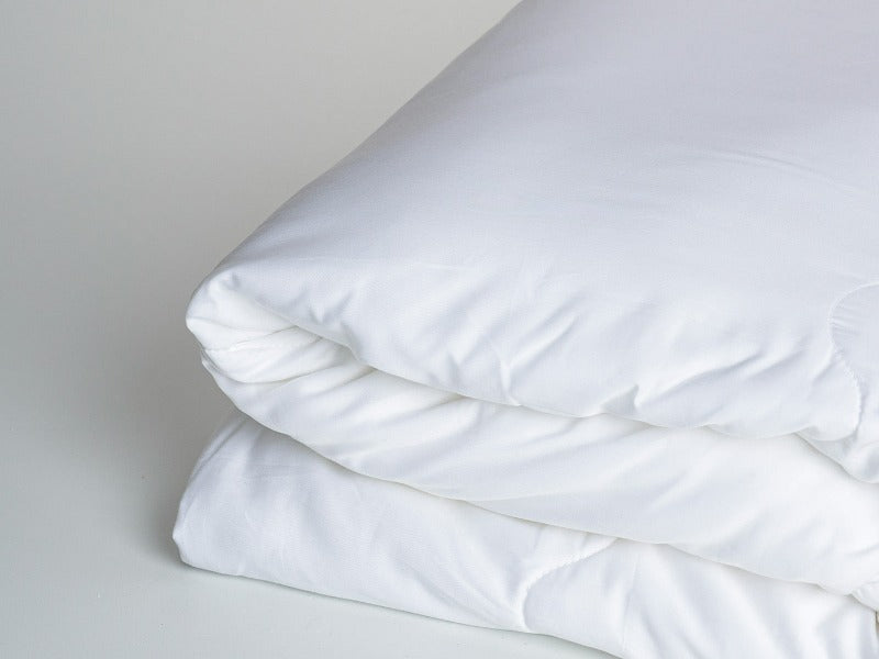 White Duvet Edge Folded