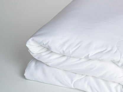White Duvet Edge Folded