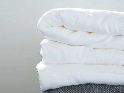White Duvet Edge Folded
