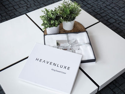 heavenluxe duvet packaging white 